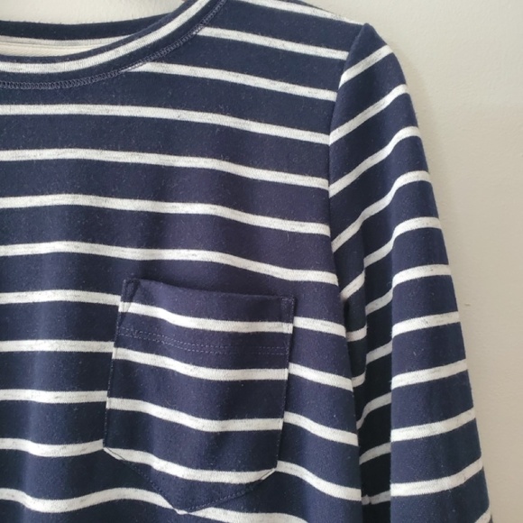 Abercrombie Navy Striped Shift Dress - Picture 2 of 6